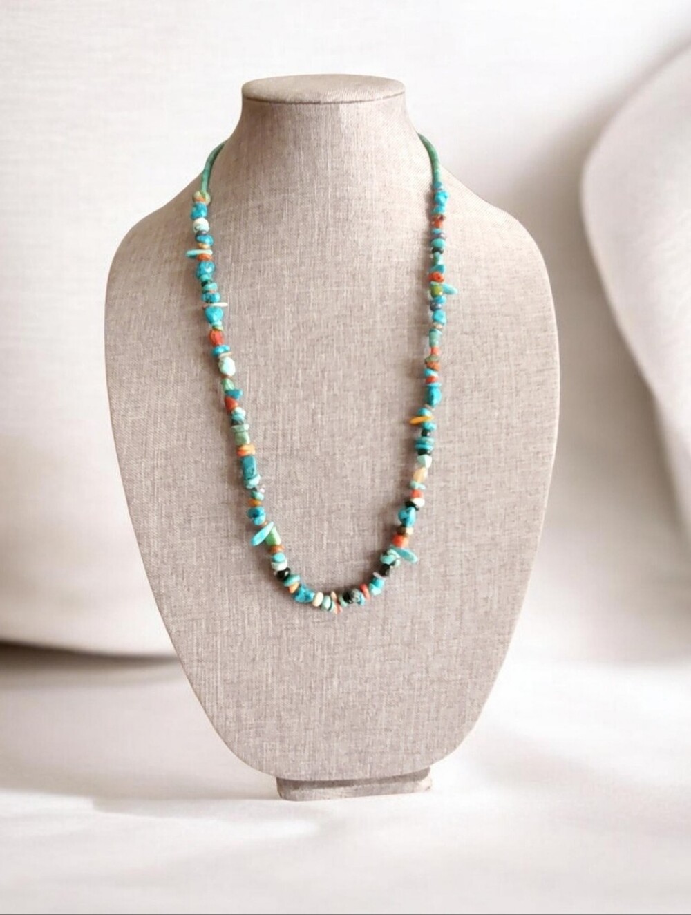 Vtg. Sterling Silver Native American Navajo Necklace